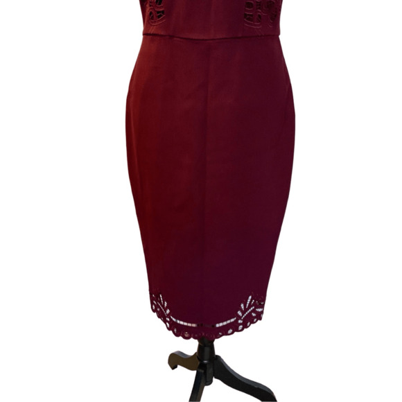 Ted Baker Burgundy Red Dress - Picture 7 of 14